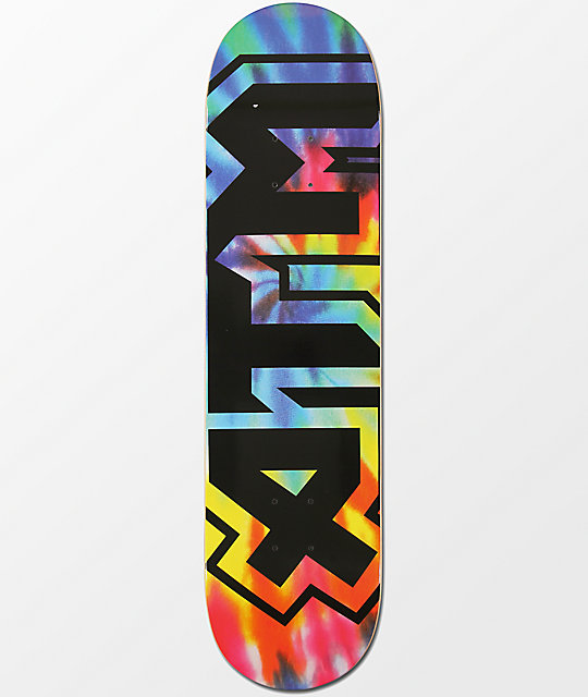 ATM Tie Dye Black 8.0" Skateboard Deck